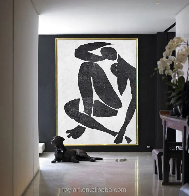 Creative Hand Work Designs Man Pictures Home Decoration Oil Painting on Canvas