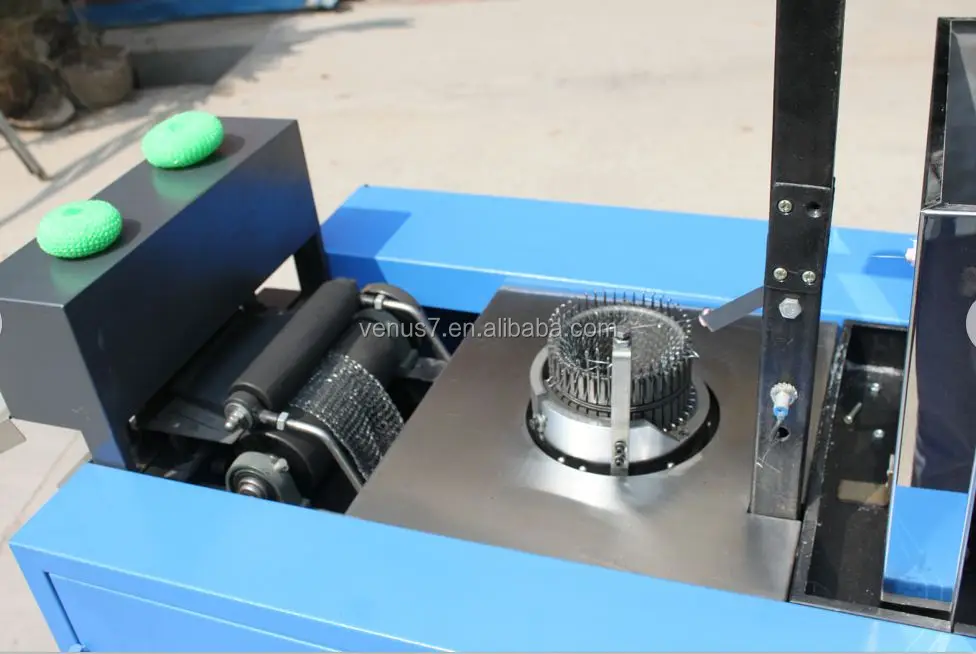 Kitchen Plastic Mesh Knitting Scrubber Pot Metal Scourer Making Machine JX-W1