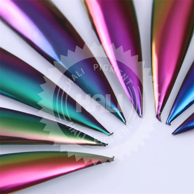 chrome chameleon pigment color moving powder coloring flip mica pigment