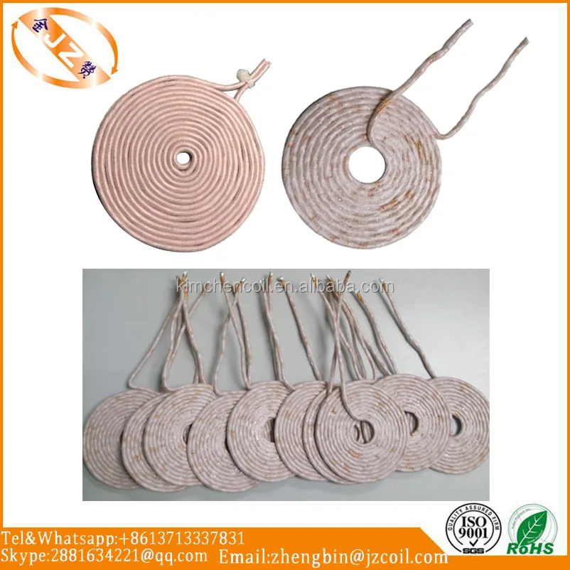 1000W flat Induction Heating pancake coil with OD 65mm