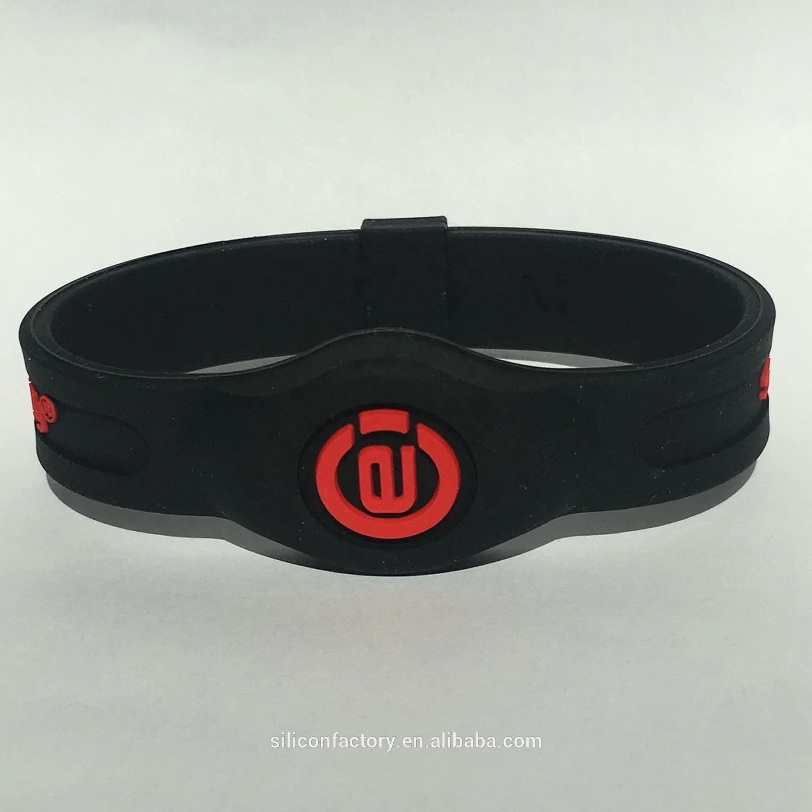 Custom wholesale 2000 negative ion balance bracelet Silicone magnetic titanium bracelet pulsera magnetic