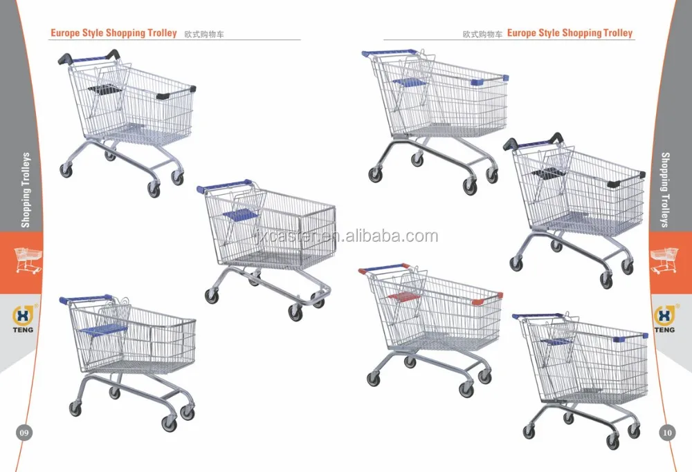 
Factory Price Australia Style 240L Shopping Trolley Cart with Baby Seat 