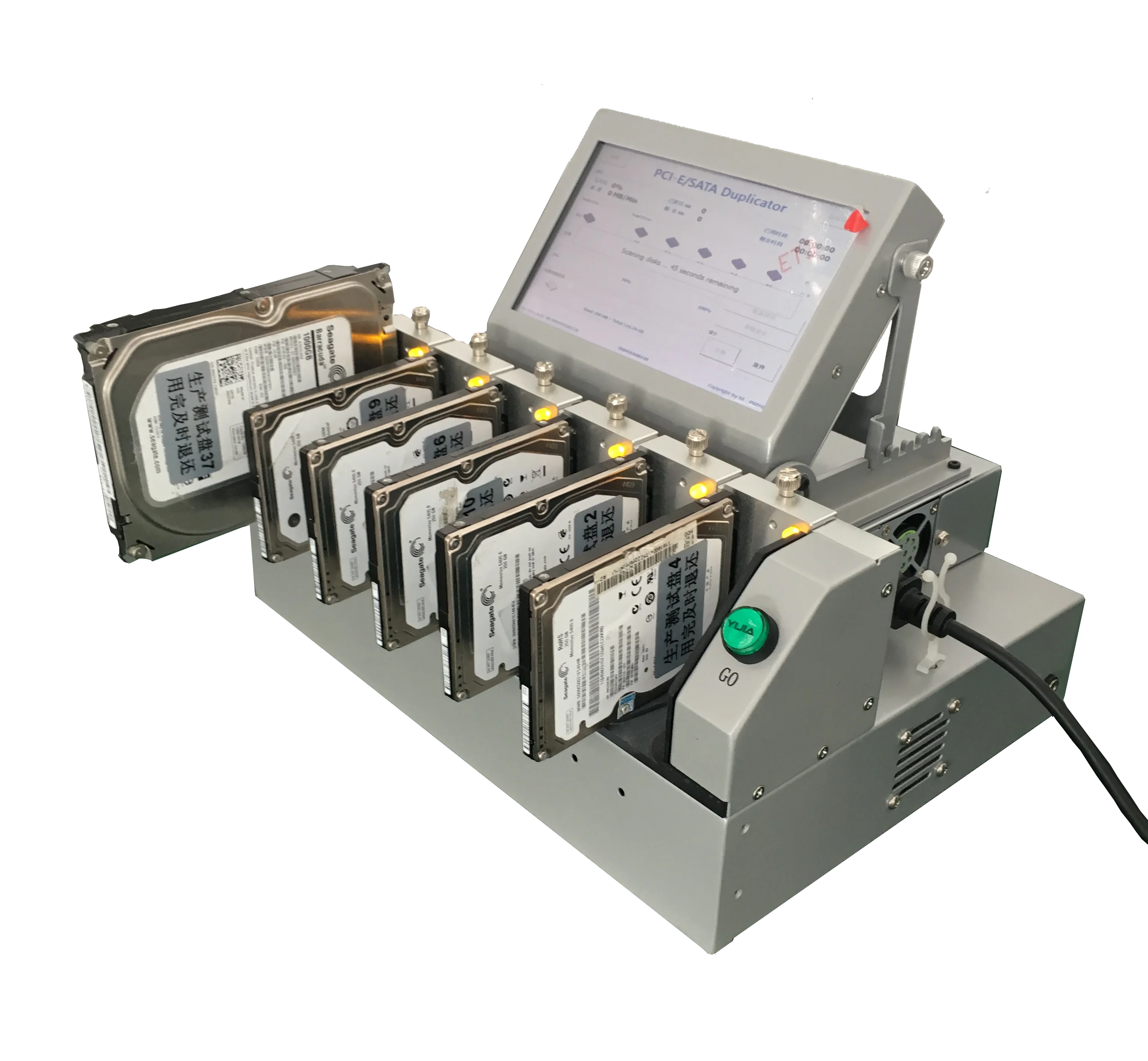 
PCIe /SATA Duplicator , Hard Disk Drive Duplicator 1 to 5 SATA 3.5