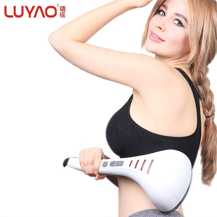 
Double head electric full body pain relief deep tissue percussion therapeutc massage hammer electric tapping machine for muscle 
