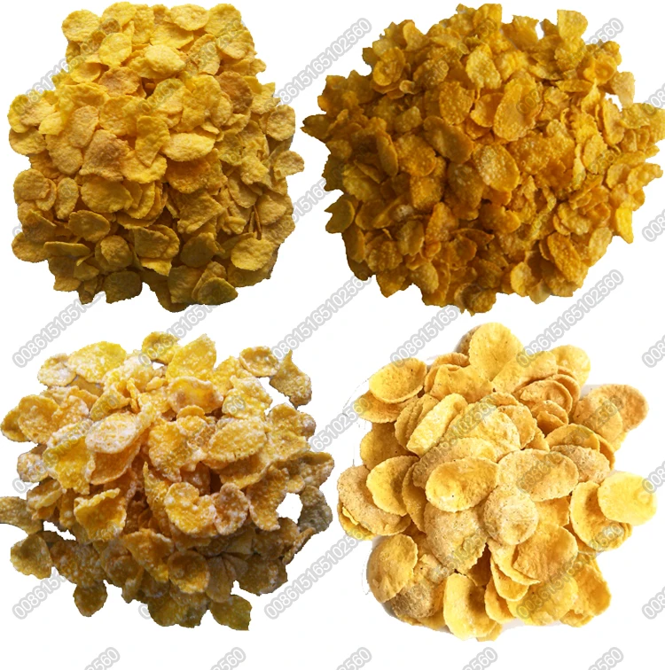Kelloggs Corn Flakes Making Extruder Machines Fruit Loops Puff Snack Food Production Line Breakfast cereals Extruder Sugar