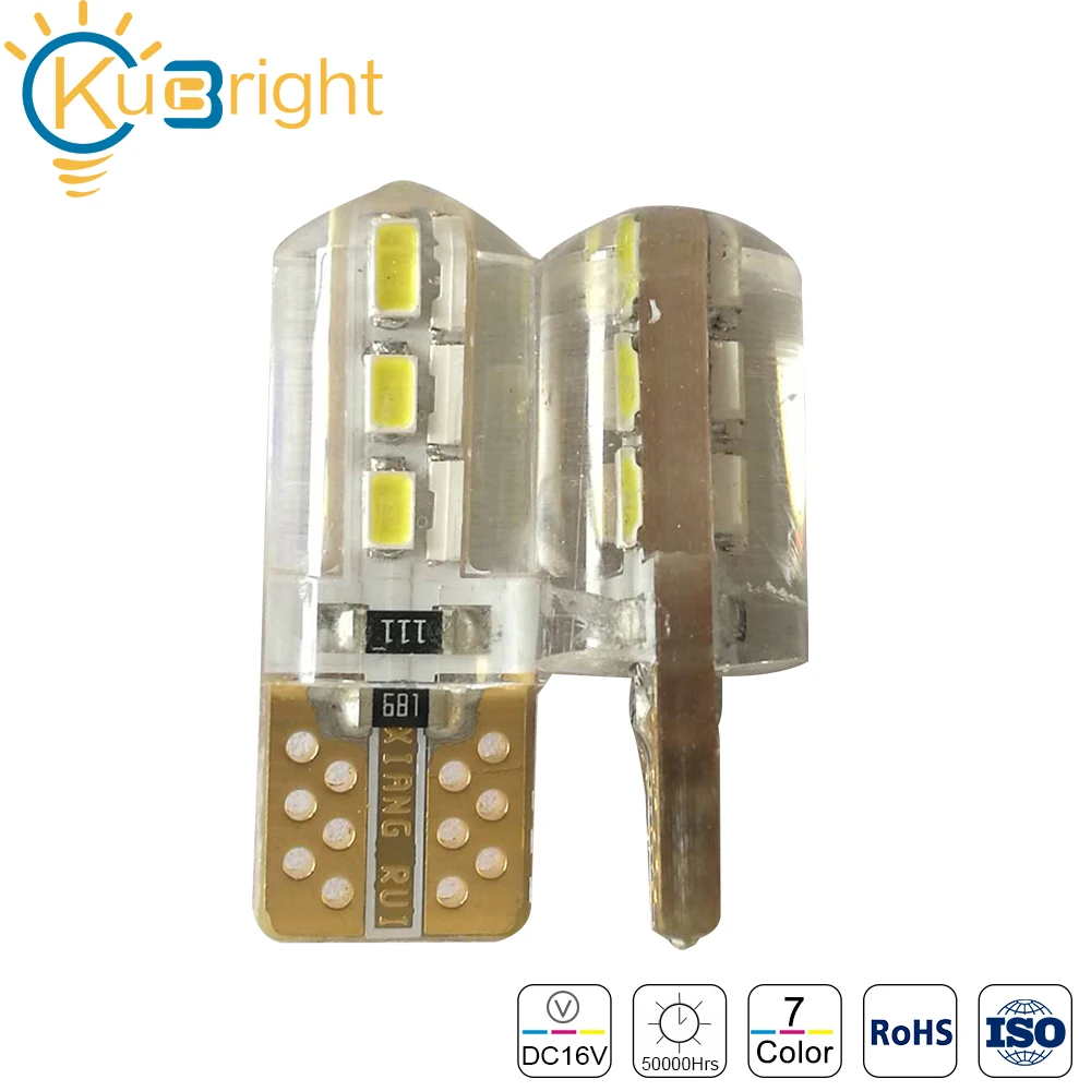 Seven different colors red 4000K T10 LED 4500K