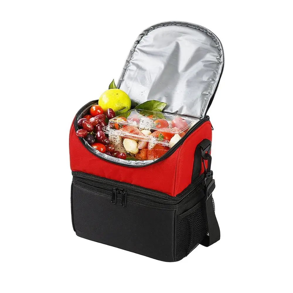 Двойная Сумка для льда, сумка для ланча, сумка-холодильник для пива