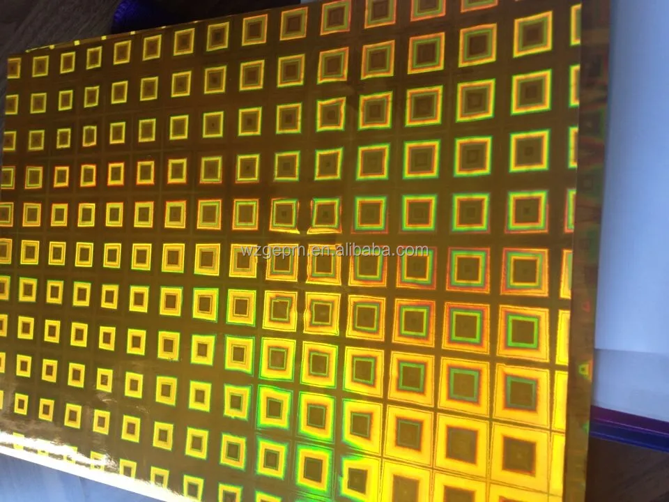 Factory in holographic paper bag ,DG material