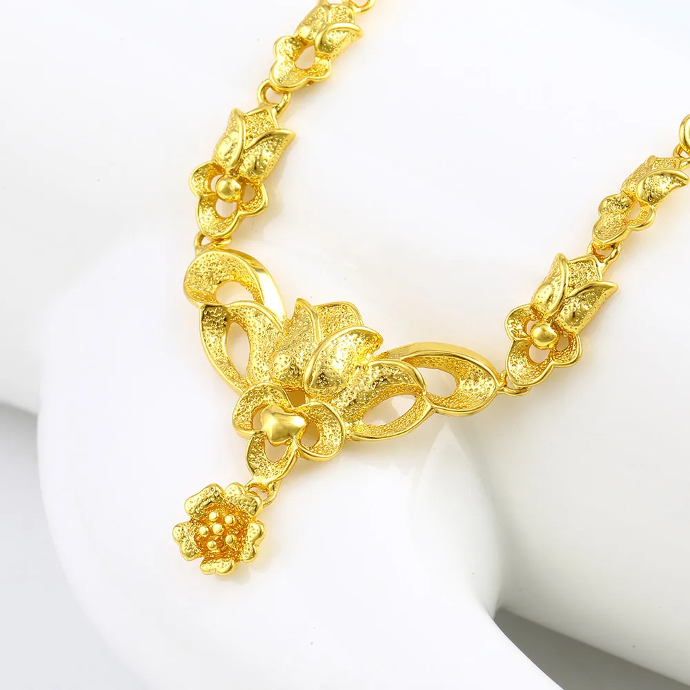 Xuping ювелирные изделия восстанавливающие древние путь цветы невесты свадебный комплект ювелирных