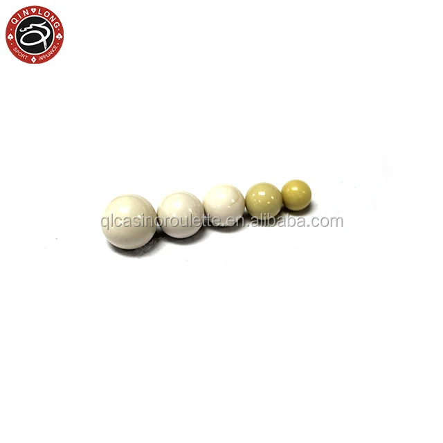 Roulette wheel ball of white Baccarat Texas poker Gambling products Customize Acrylic chips Clay Iron ABS Brass bingo balls