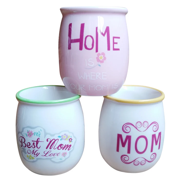 Factory Direct Sale Microwave Safety Ceramic  Pudding  cup stoneware Milk Cup