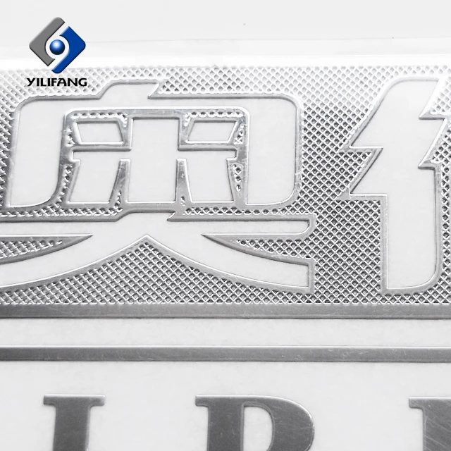 Customized High Quality Logo Electroplated Nickel Material Metal Label Sticker For Car Body