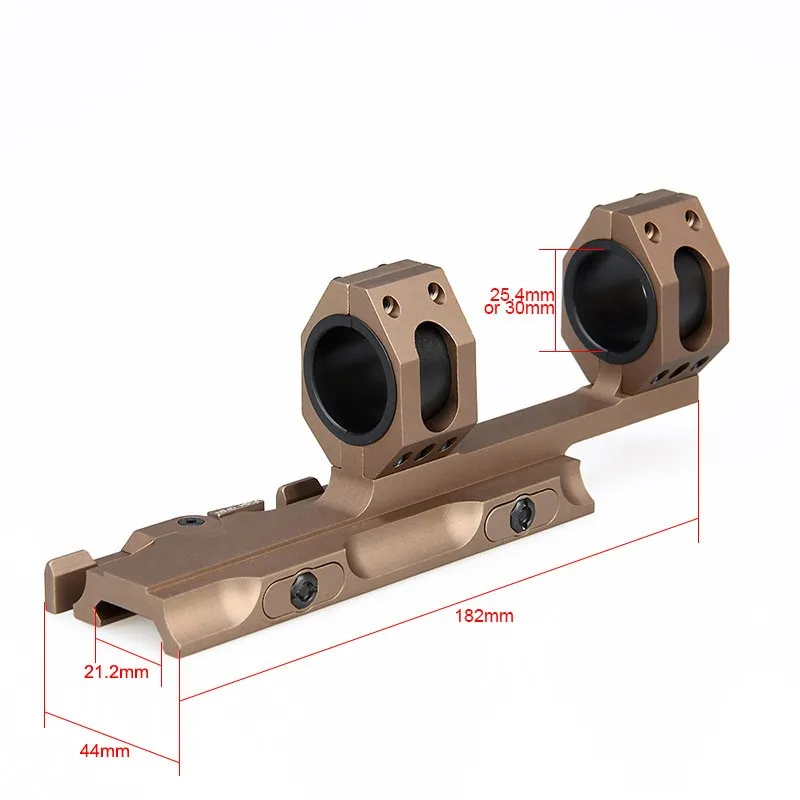 Cheap price Aluminum tactical scope accessories 25.4mm 30mm QD double rings scope mount GZ24-0133