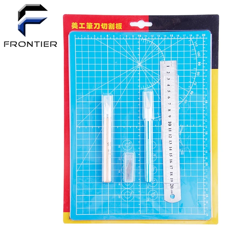 
Hobby Knife Blades Ruler A4 Self Healing Cutting Mat Sets 
