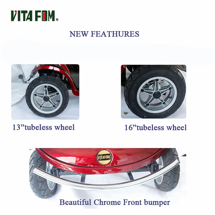 Deluxe Double Seat 4 wheels Electric Vehicle