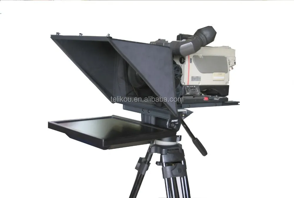 TELIKOU TF-19 19 inch Foldable Portable Extendable Studio,live broadcast Teleprompter