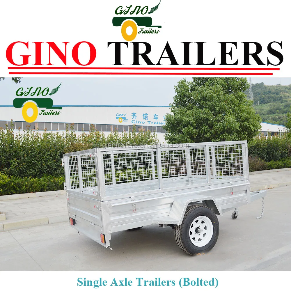 Heavy duty Hot Dipped Galvanised fully weld 6x4 box cage trailer