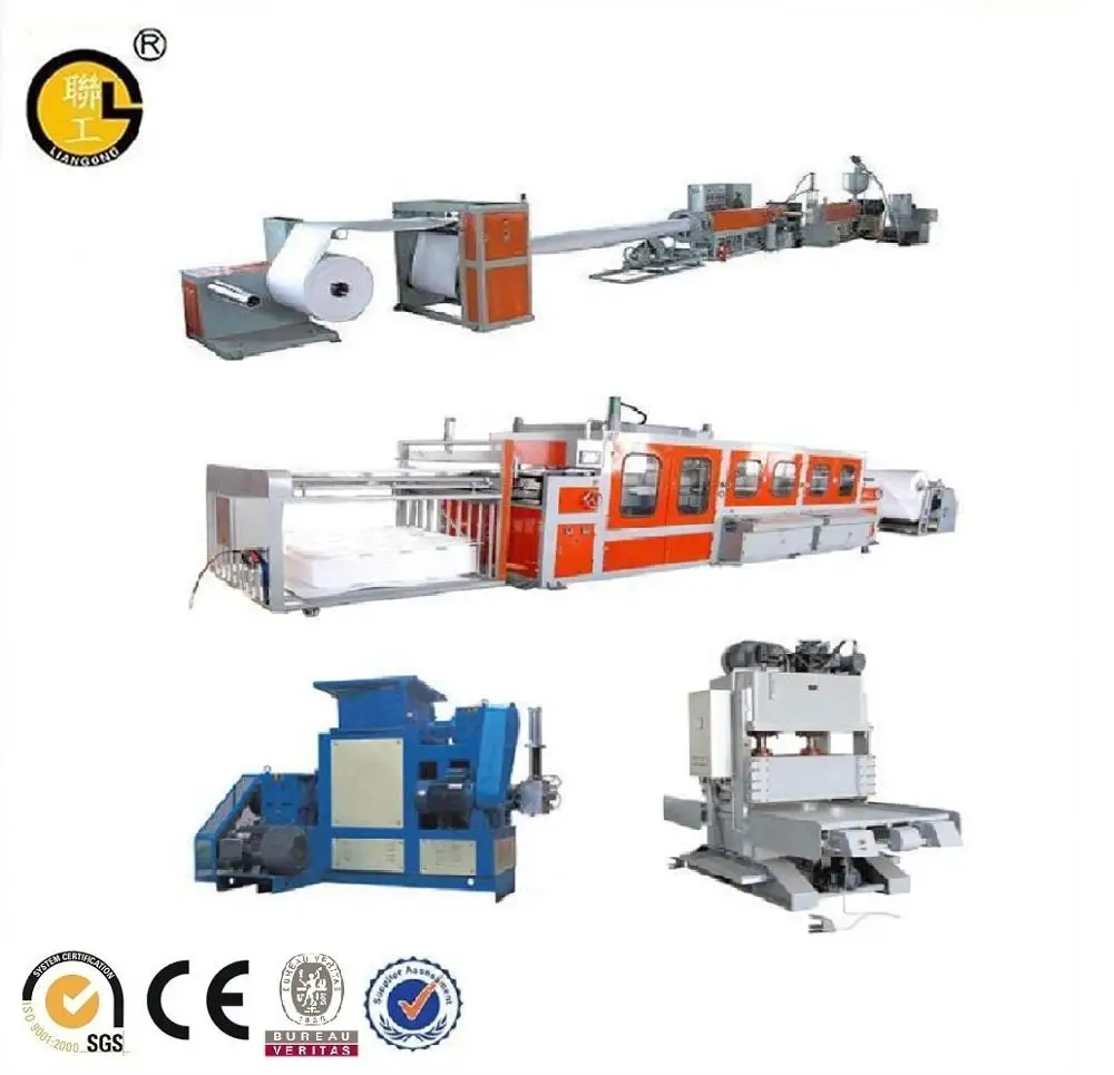 Automatic plastic manufacturer for ps foam sheet making machine