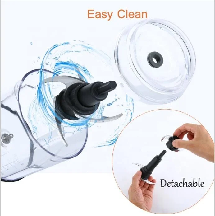 Home appliance salad double blade electric mini food chopper  mini meat grinder