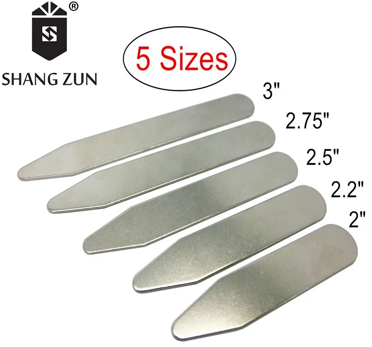 
Wholesale manufacturers 40 PCS stainless steel collar stays matt metal collar inserts personalized shirt collar supports 