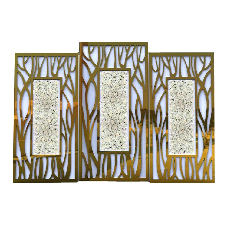 Wholesale Luxury Newest Golden MONET Wedding Backdrop for Wedding Event Decoration