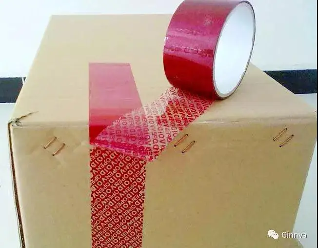 No noise Tamper evident security tape used to identify