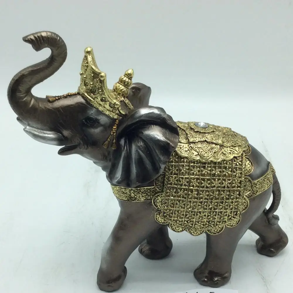 Home decorative animal polyresin elephant statues sculptures