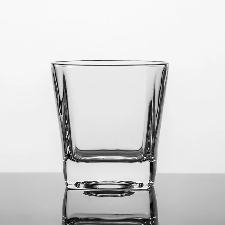 Square Simple Style Crystal Whiskey Rock Glass