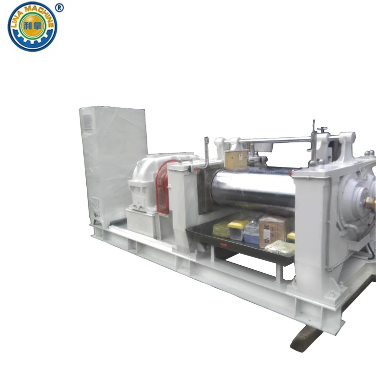 Lina factory rubber silicone plastic two roller mill mixer Machinery with 360 degree emergency stop