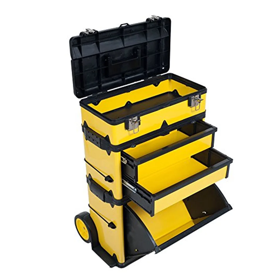 GD2096 Metal material trolley wheels tool box Drawer-style storage tool box