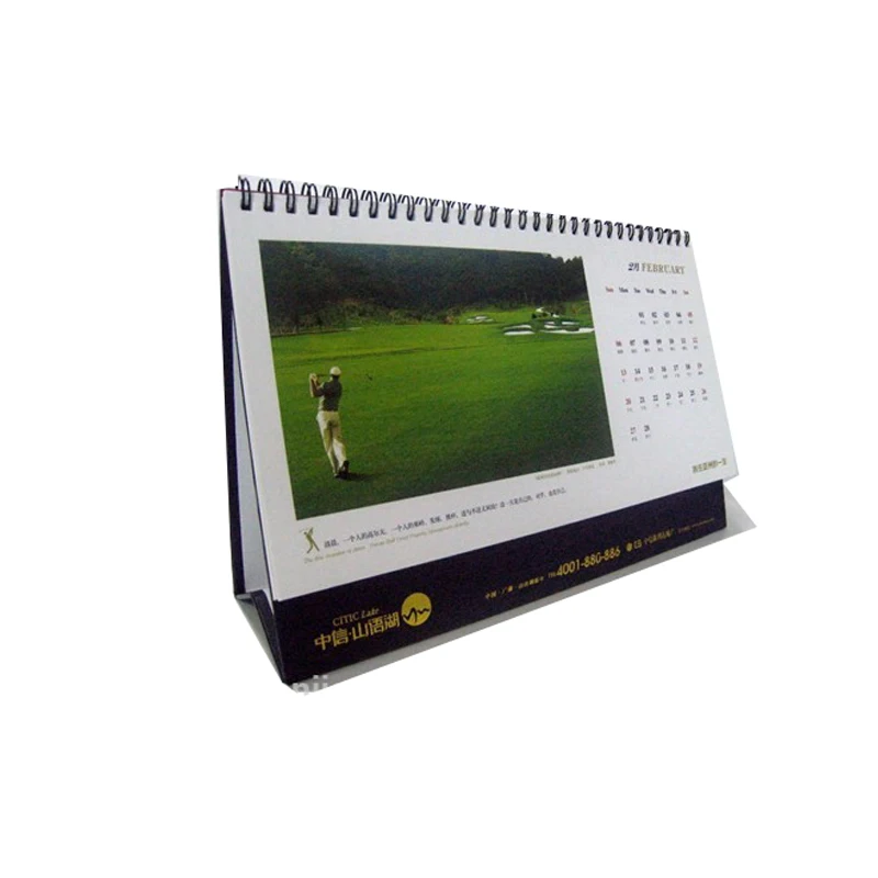 
Professional Cheap Custom Design Desk Wall Calender with Paper Printing 