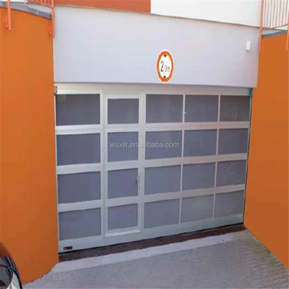 Deluxe Glass Sectional Garage Vertical Sliding Overhead Door