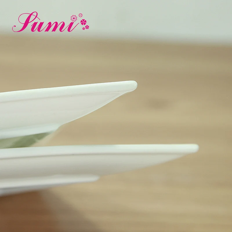 Home decor kitchen ware ceramic square plate korean cooker plate