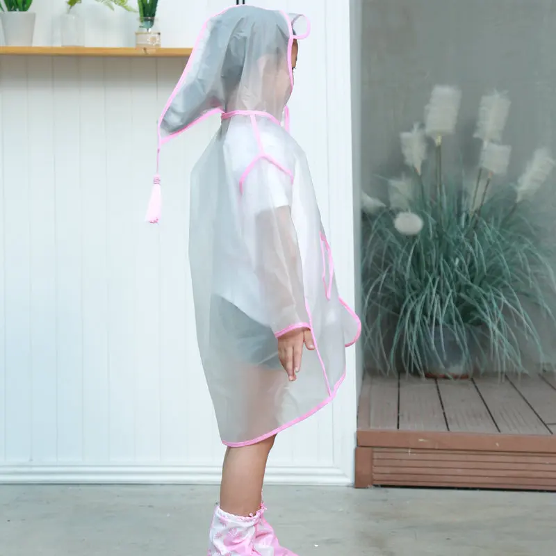 
Waterproof Kids EVA plastic Raincoat For Children Rain Coat Rainwear Student Poncho 