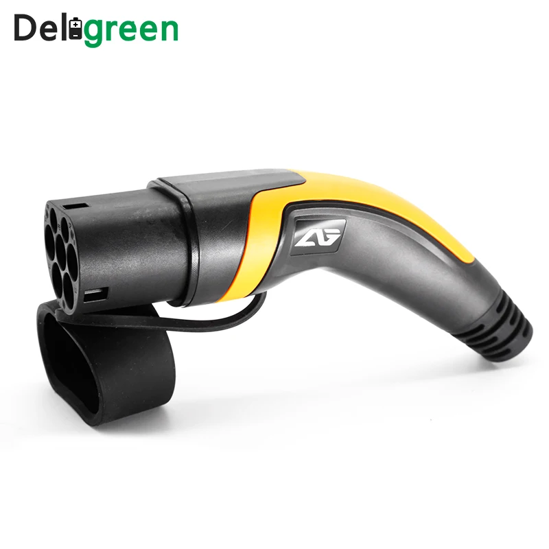 
Type 2 Connector 62196-2 Male to Female 16A 480V EV Charging Plugs 