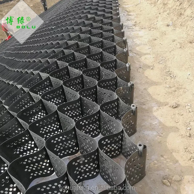 Высококачественный дорожный усиленный пластиковый geocell hdpe стабилизатор почвы гравия