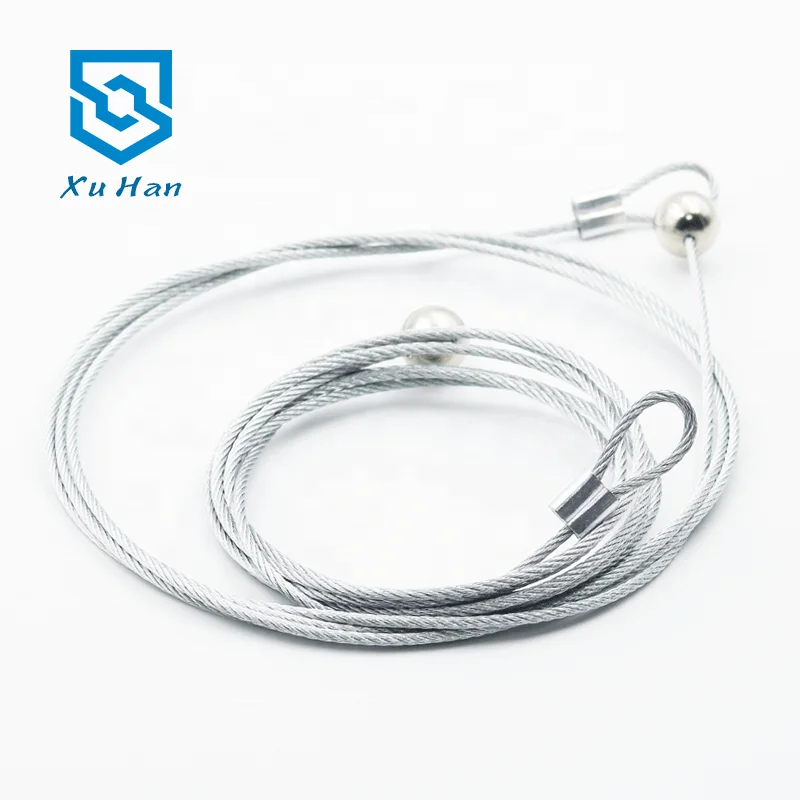 
Factory direct sale, hot sell high quality 2mm Stainless Steel Wire Picture Hanging Kit with Ball terminal 