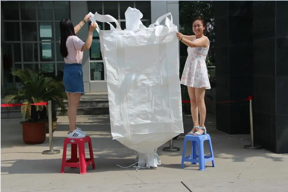 waterproof big recycling 1 ton 1000kg pp woven jumbo plastic fibc bag manufacturers