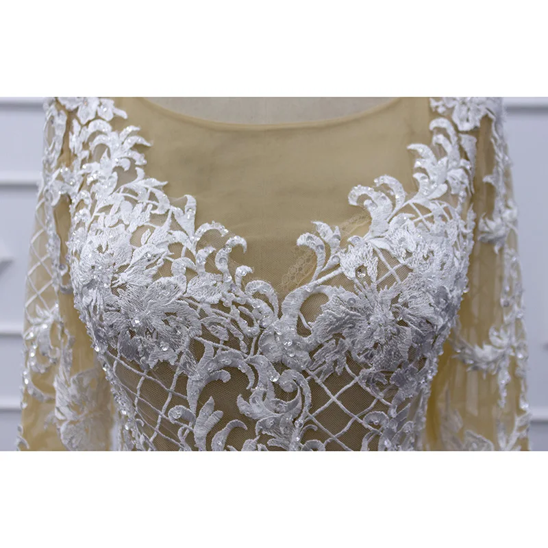 Eslieb LH001 real photo Crystal Design Wedding Dress Bridal Gown Champagne Prom Dress Mermaid Wedding Dresses