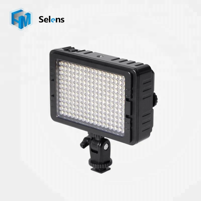 Selens GE-204 11W CRI 85 5600K/3200K Dimmable Compact Size Mini Video Camera LED Light
