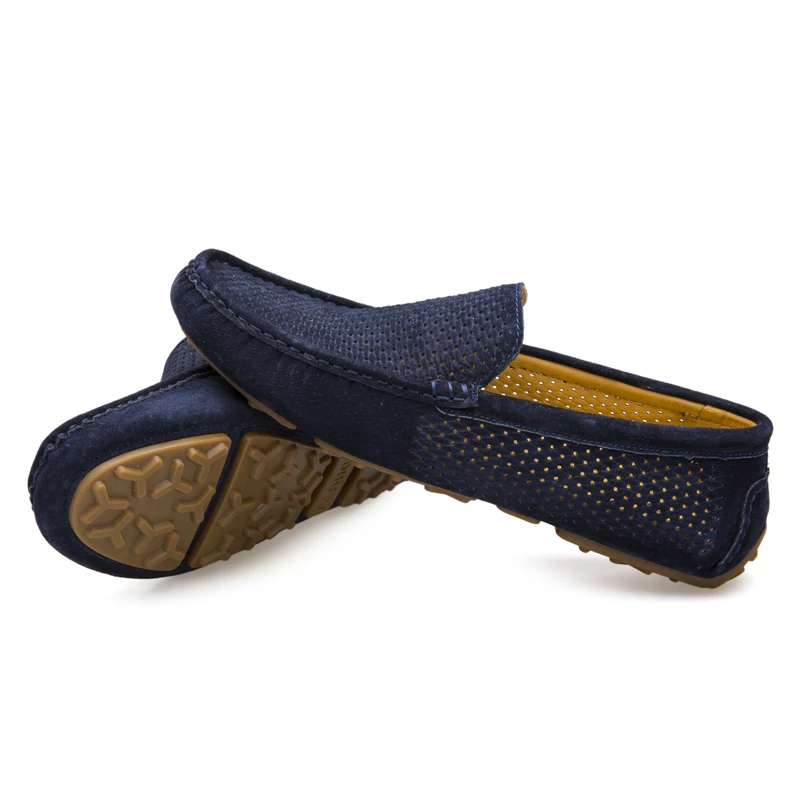 Trade Assurance new design breathable pig skin upper custom logo shoes men loafers