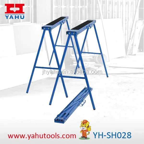 2 шт. складная металлическая пила лошадь двойная упаковка металлическая подставка для стола рабочая нагрузка 250 кг