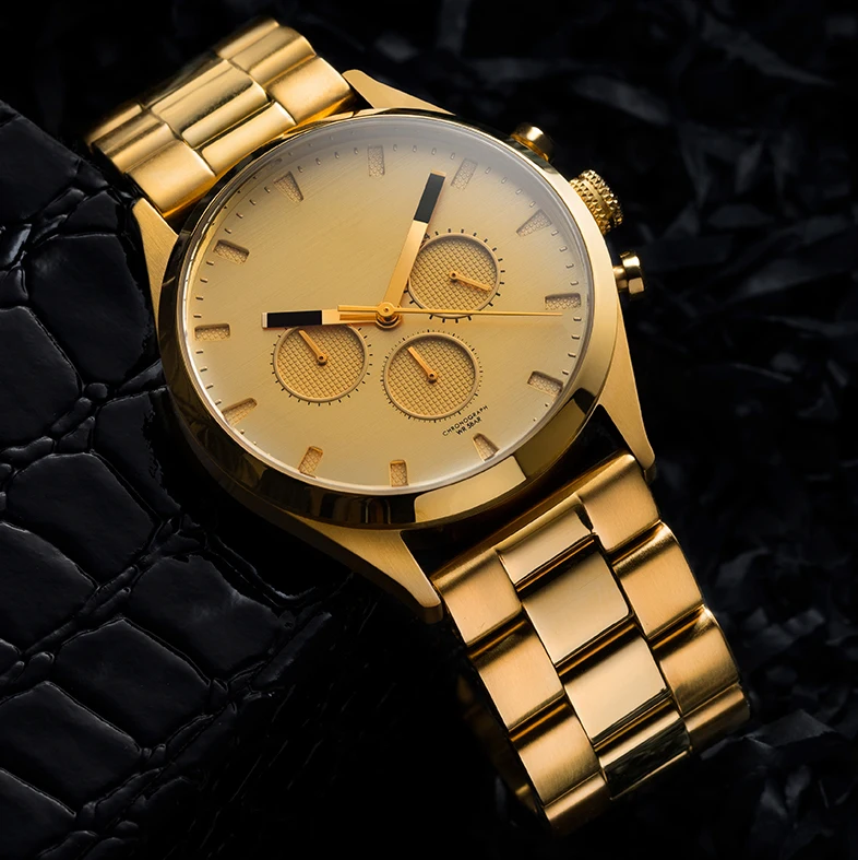  Частная торговая марка мужские часы циферблат хронограф от производителя