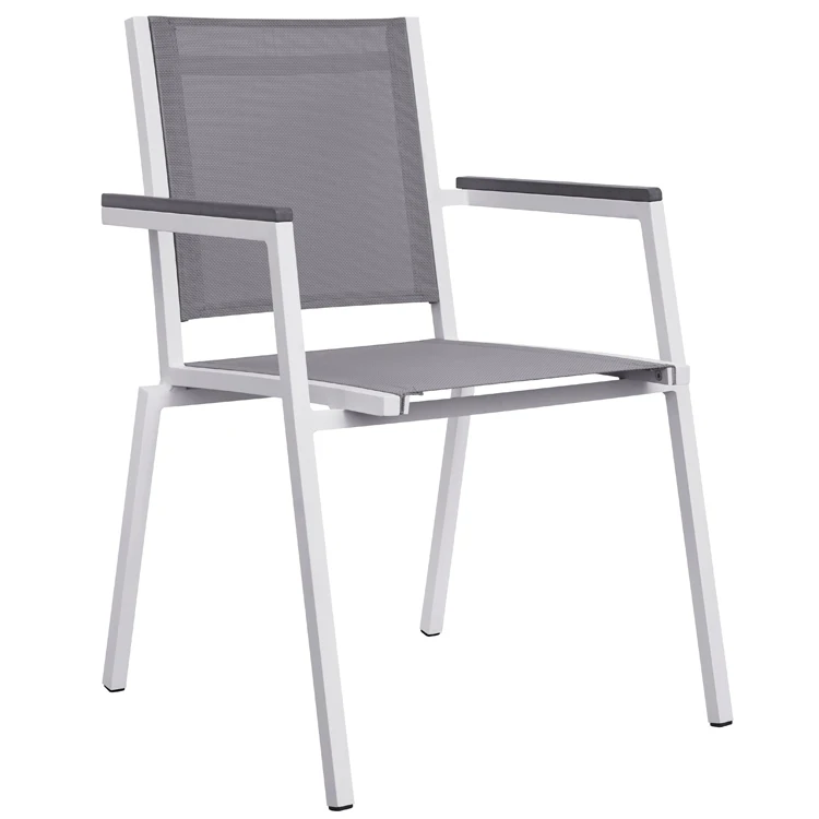 Outdoor Garden Furniture Aluminum Hotel Dining Modern Restaurant Chair