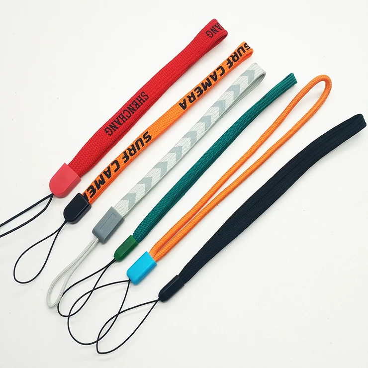 custom fashion fancy polyester woven printed phone strap