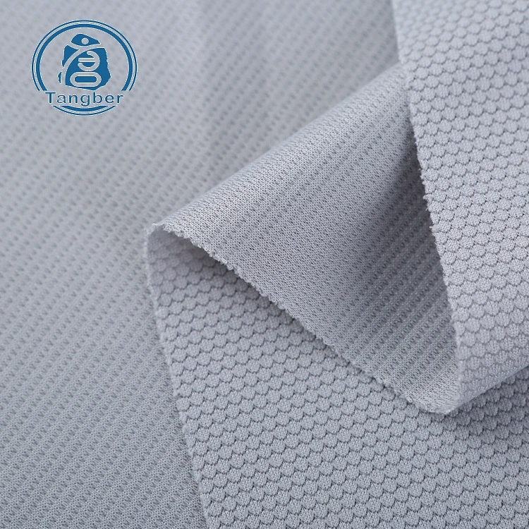 Knit Football Jersey 100% polyester knitted jacquard soccer mesh fabric