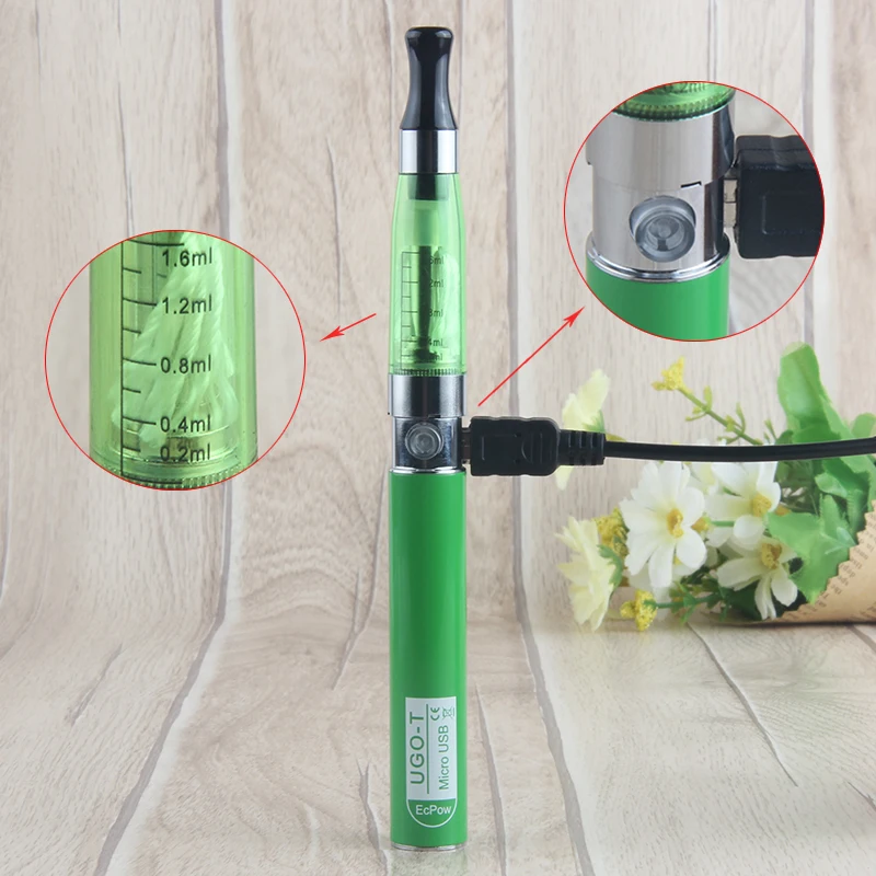 
2019 electronic cigarette Starter Kit 650mah Battery vape pen vaporizer UGO CE4 with USB Charger 