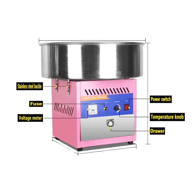 
Commercial Cotton Candy Floss Machine Automatic Flower Cotton Candy Machine 