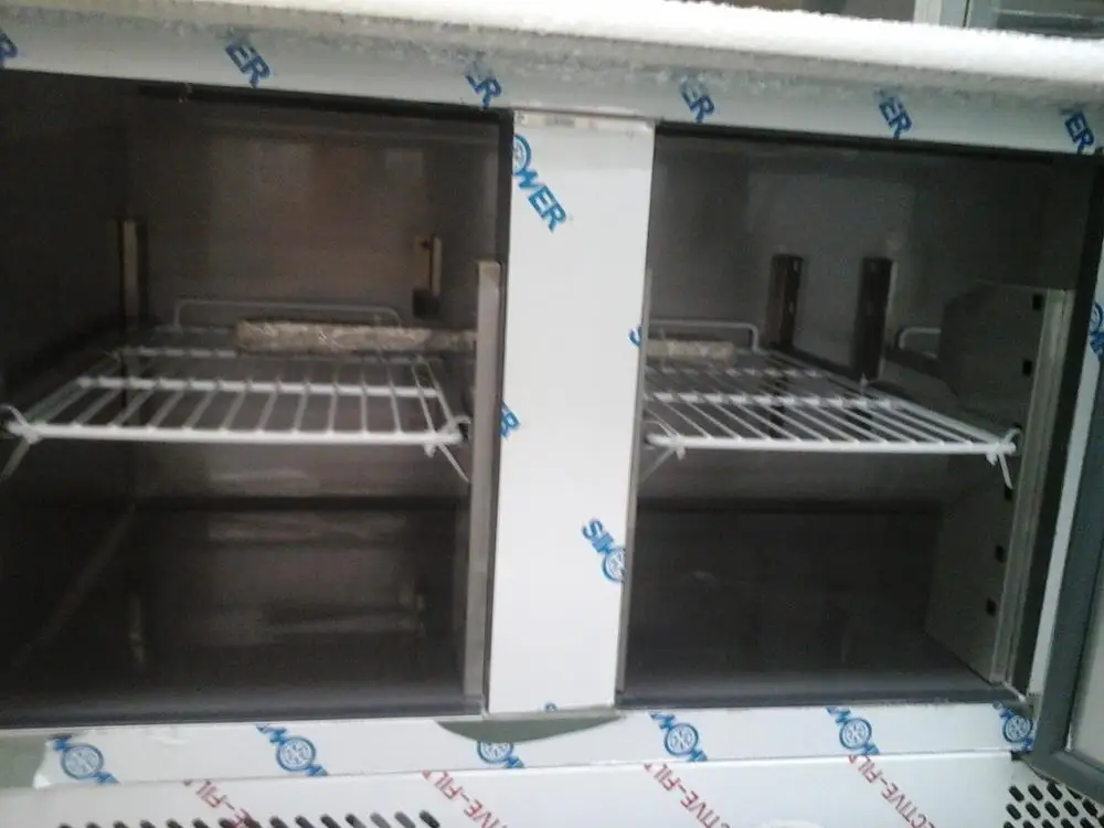 
PEZO Stainless Steel kitchen equipment refrigerator Working table bench fridge counter top refrigerator 