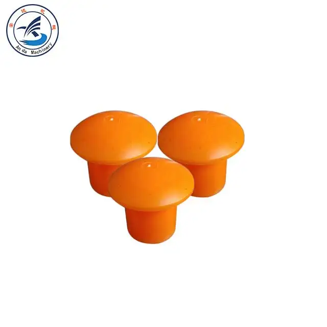 mushroom plastic rebar end cap used in construction